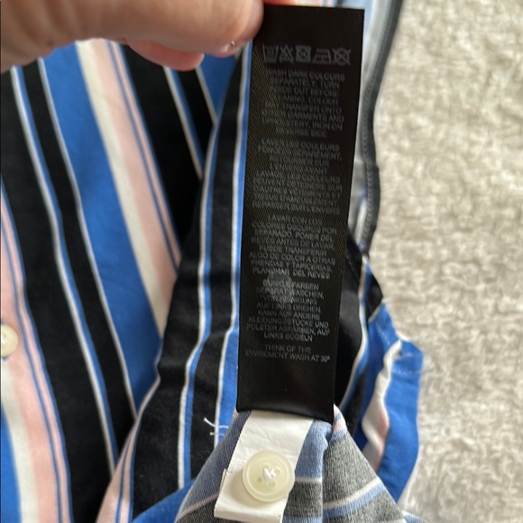 ASOS Striped Sleeveless Men's Shirt Size Medium - Picture 7 of 10